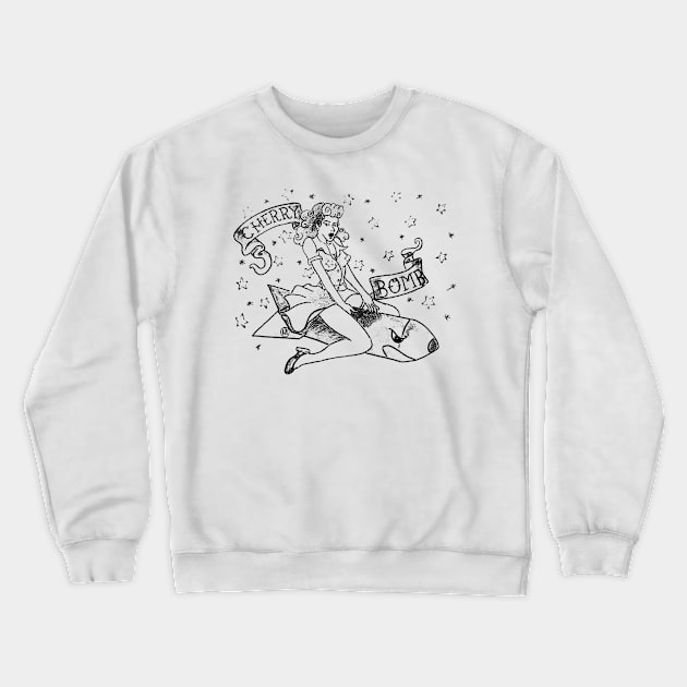 Pinup Crewneck Sweatshirt by Polkadotdreamer